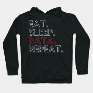 Eat Sleep Data Repeat Hoodie